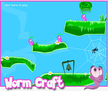 try worm craft flash game