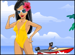 Lana On The Beach game