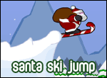Santa Ski Jump game