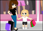 shopping with mom